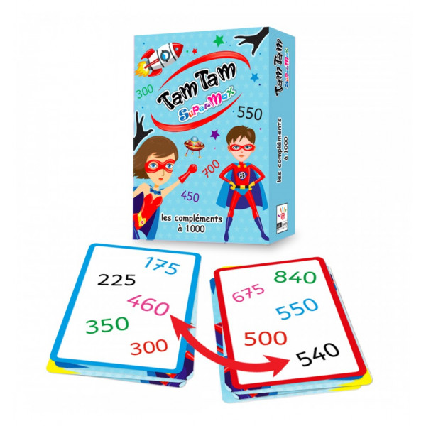 Jeu éducatif - Tam Tam SuperMax - Les compléments à 1000 - Dès 7 ans