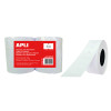 photo-6 rouleaux étiquettes blanches permanente - 21 x 12R - Pour étiqueteuse - Apli