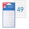 photo-343 étiquettes blanches autocollantes 9 x 13 mm Apli