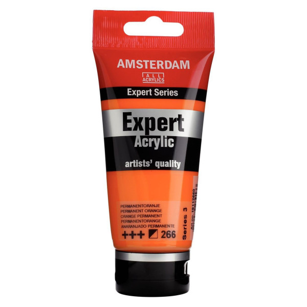photo-Tube de peinture acrylique - Orange Permanent 266 - Expert Acrylic - Amsterdam
