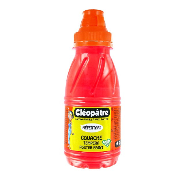 photo-Peinture gouache Néfertari - Rouge fluo - 250 ml - Cléopâtre