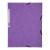 photo-Chemise à élastique 3 rabats - A4 - Violet - Exacompta