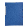 photo-Chemise à élastique 3 rabats - A4 - Bleu - Exacompta