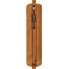 Trousse scolaire - Ronde - Marron - Imitation daim - 20 x 4,5 cm - Brunnen