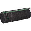 photo-Grande trousse scolaire - Ronde - Noir - Imitation jeans - 20 x 4,5 cm - Brunnen
