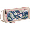 photo-Grande trousse scolaire - Avec compartiments - Beige - Motifs jungle - Brunnen