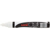 Lot de 5 marqueurs craie Uni chalk marker Uni Ball pointe moyenne blanc