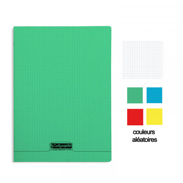 Cahier - 24x32(cm) - Petits carreaux - 96 pages - couverture en polypro - sans spirale - Clairefontaine | Surdiscount