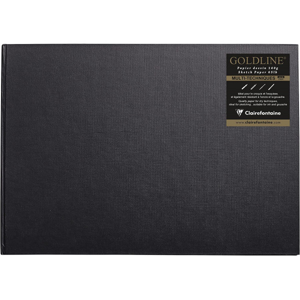 photo-Carnet - Croquis - A3 - Paysage - 64 pages - 140g - Lisse - Clairefontaine - Goldline