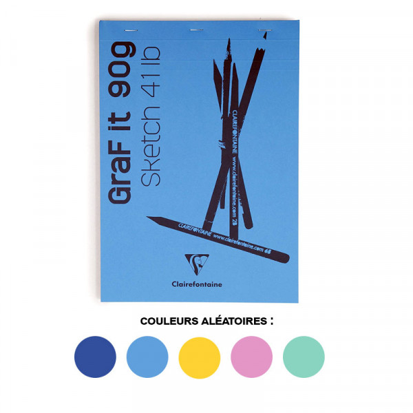 Bloc Graf'It Sketch A4 - 21X29,7Cm - Uni - 90G - 80 Feuilles - Clairefontaine
