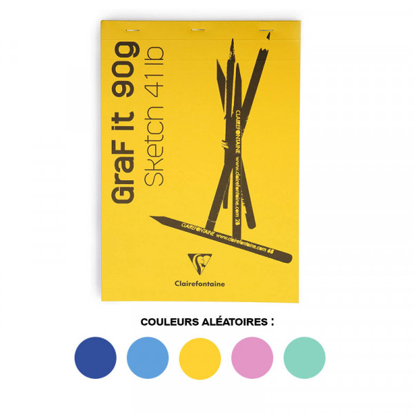 Bloc Graf'It Sketch 10,5X14,8 Cm - Uni - 90G - 80 Feuilles - Clairefontaine