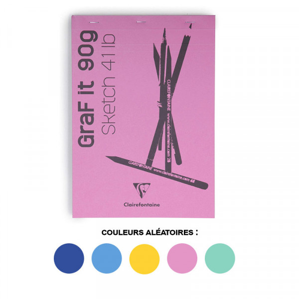 Bloc Graf'It Sketch 10,5X14,8 Cm - Uni - 90G - 80 Feuilles - Clairefontaine