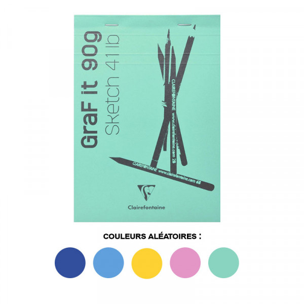 Bloc Graf'It Sketch 10,5X14,8 Cm - Uni - 90G - 80 Feuilles - Clairefontaine