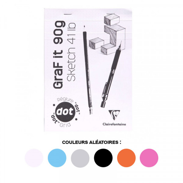photo-Bloc Graf'It Sketch 21X29,7Cm - Dots - 90G - 80 Feuilles - Clairefontaine