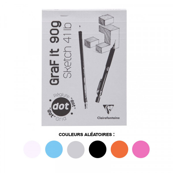Bloc Graf'It Sketch 21X29,7Cm - Dots - 90G - 80 Feuilles - Clairefontaine