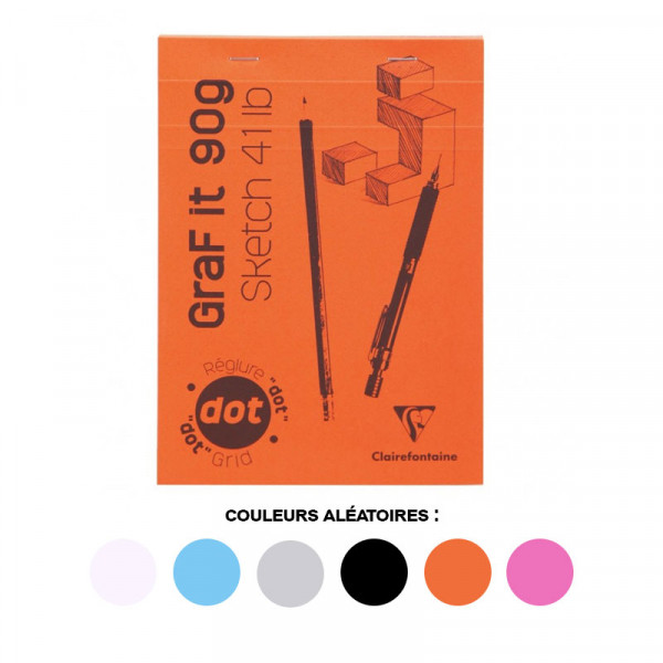 Bloc Graf'It Sketch 21X29,7Cm - Dots - 90G - 80 Feuilles - Clairefontaine