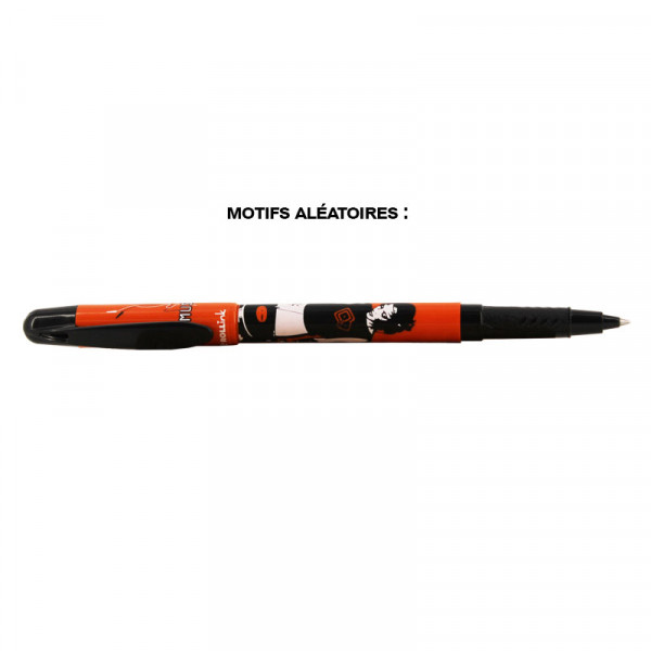 photo-Stylo roller - Rechargeable - Encre bleue effaçable - Pop Music - RollInk