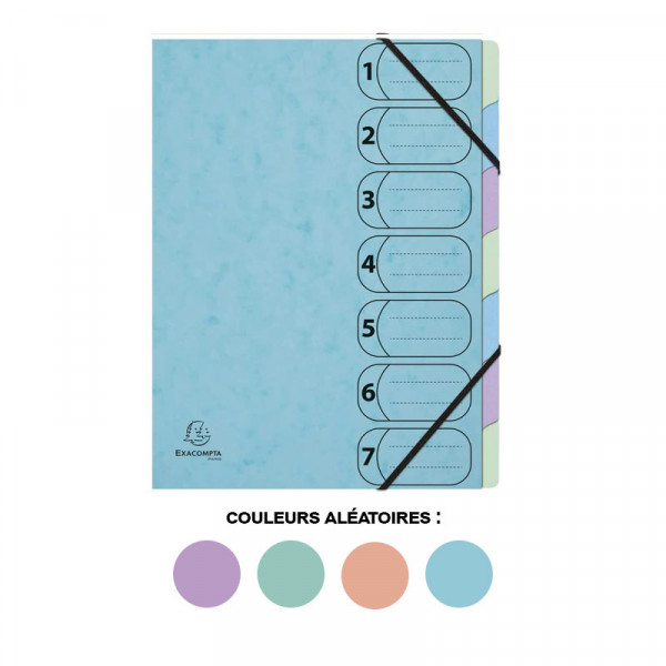 Exacompta - Réf. 58670E - Carton de 8 trieurs Iderama PP - 8 Exacompta - Réf. 58670E - Carton de 8 trieurs Iderama PP - 8