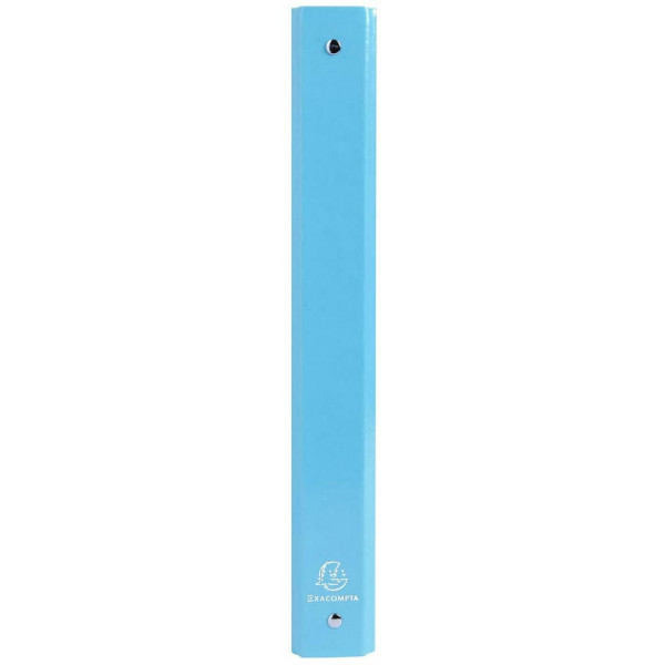 Classeur - A4 + - Carton rigide - 4 anneaux - Bleu - Iderama - Exacompta