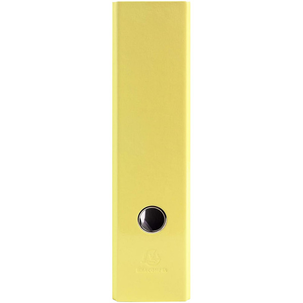 Classeur à levier - 2 anneaux - Polypro - Dos 80 mm - Jaune pastel - Exacompta