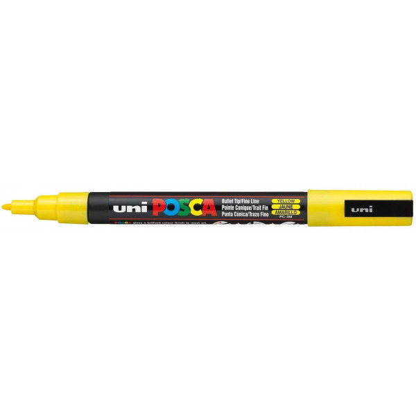 Pochette de 8 marqueurs - Posca - PC3M - Pointe fine conique - Tous supports