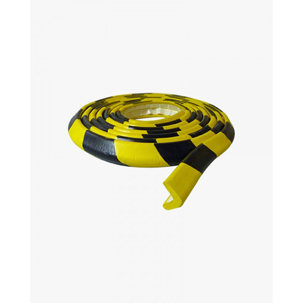photo-Protection angle droit en mousse - Noir/Jaune - 5m de longueur  - Viso