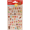 photo-Stickers autocollants ourson nounours 50 pièces Apli Kids