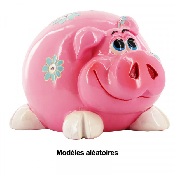 Tirelire pour enfant - Animaux colorés - Vache - Cochon - Girafe - Hippopotame