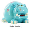 Tirelire pour enfant - Animaux colorés - Vache - Cochon - Girafe - Hippopotame