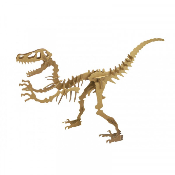 photo-Petit dinosaure en carton - A assembler - Vélociraptor - CTOP