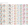 Gommettes - Stickers  - Boîte de 940 pièces - Animaux - Voiture - Chiffres