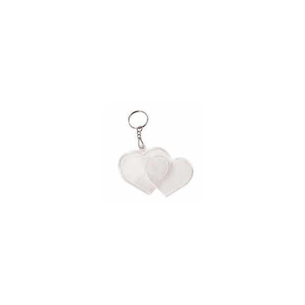 photo-Porte-clé - Plastique - Forme de cœur - Personnalisable - CTOP