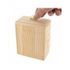 photo-Tirelire en bois - Personnalisable - 10 x 5,5 x 3 cm - CTOP