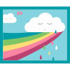 6 cartes sable paillette - Cœurs nounours - Activités pour enfant
