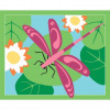 6 cartes sable paillette - Fleurs de printemps - Activités pour enfant