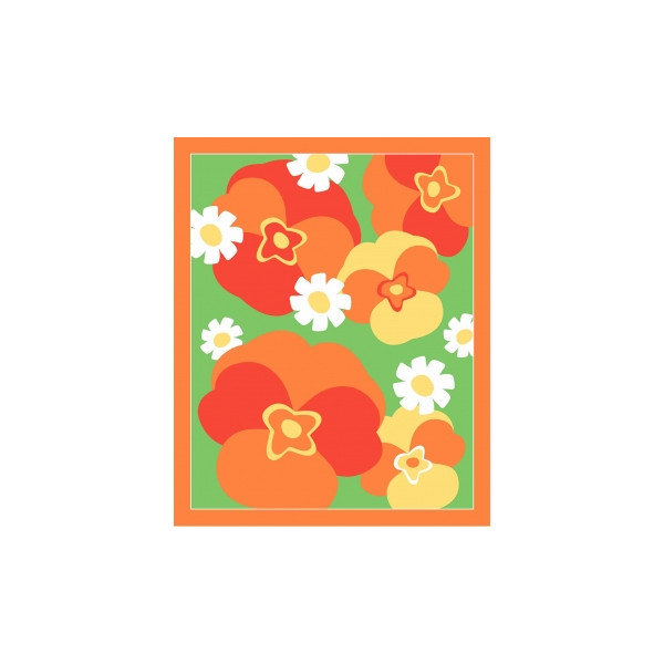 6 cartes sable paillette - Fleurs de printemps - Activités pour enfant