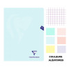 Cahier - 24x32(cm) - Petits carreaux - 96 pages - couverture en polypro - sans spirale - Clairefontaine