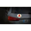 Disque A  - Jeune conducteur - Autocollant - Diamètre 15 cm - Visible de nuit