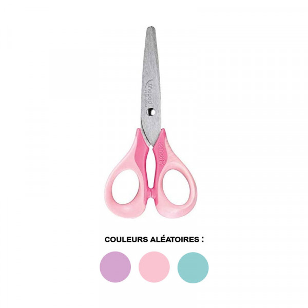 Ciseaux scolaires - Ergonomique - 13 cm - Sensoft Pastel - Maped