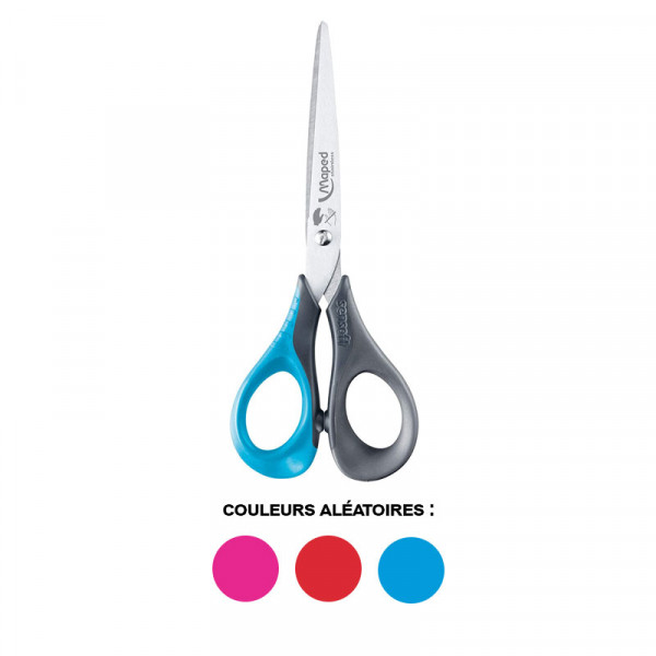Ciseaux scolaires - Gauchers - 16 cm - Ergonomique - Sensoft - Maped