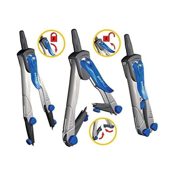 Compas technique - Scolaire - Coffret 4 pièces - Technic Compact - Maped