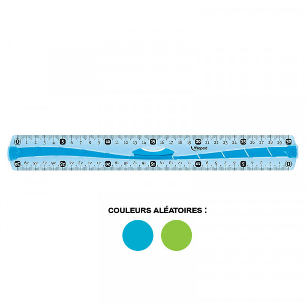 photo-Règle - Double décimètre - 30 cm - Plastique - Incassable - Maped