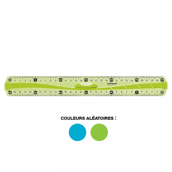 Règle - Triple décimètre - 30 cm - Plastique - Incassable - Maped