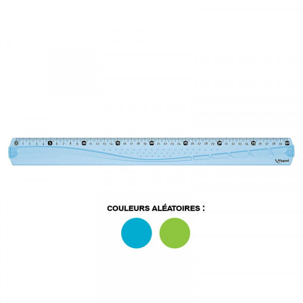 photo-Règle - Plate - 40 cm - Plastique - Incassable - Maped