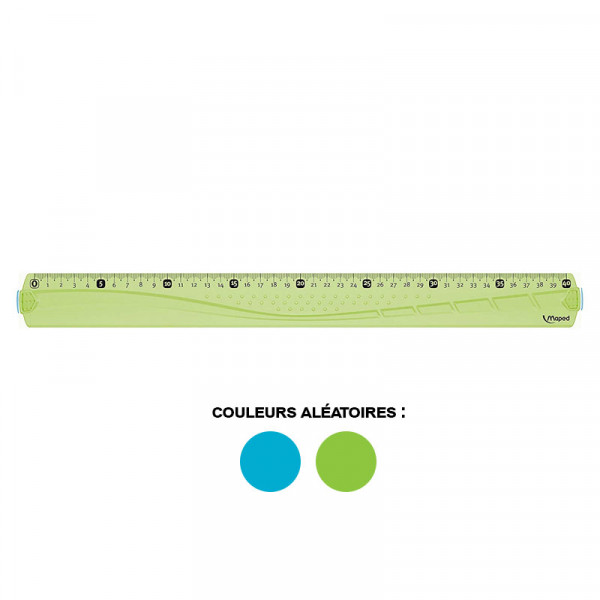 Règle - Plate - 40 cm - Plastique - Incassable - Maped