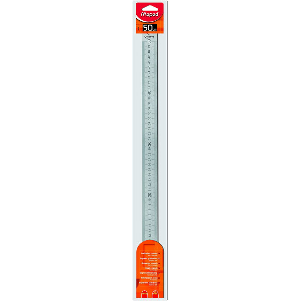 photo-Réglet - 50 cm - Acier inoxydable - Usage technique - Maped