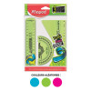 Mini set de traçage - Règle - Rapporteur - Equerre - Incassable - Maped