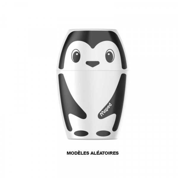 Taille-crayons - 1 trou - Avec réservoir - Panda - Pingouin - Shakky - Maped