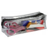 Trousse - Scolaire - Rectangulaire - Transparente - Plastique - Noir - 1 compartiment
