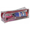 Trousse - Scolaire - Rectangulaire - Transparente - Plastique - Rouge - 1 compartiment